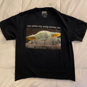 Mandalorian The Child Graphic Crop Tee